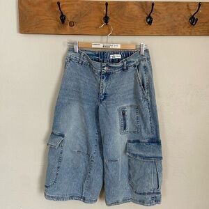 Almost Famous Blue Denim Cargo Shorts